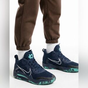 Nike KD Trey 5 IX Obsidian Clear Emerald Mens Size 12 CW3400-400 (READ)